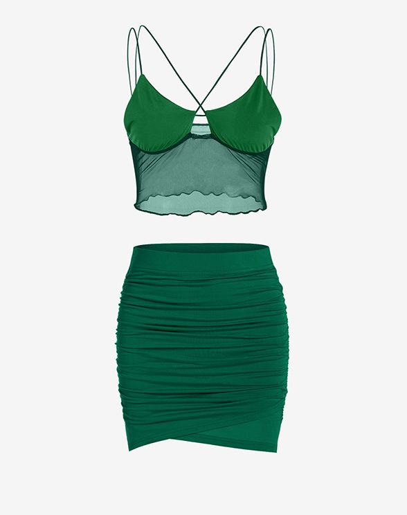  affordable Ruched Bodycon Tulip Skirt -   Mobile