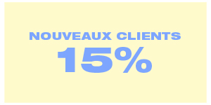 NOUVEAUX CLIENTS: -15%
