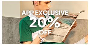 APP Exclusive: 20% OFF