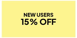 New Users: 15% OFF