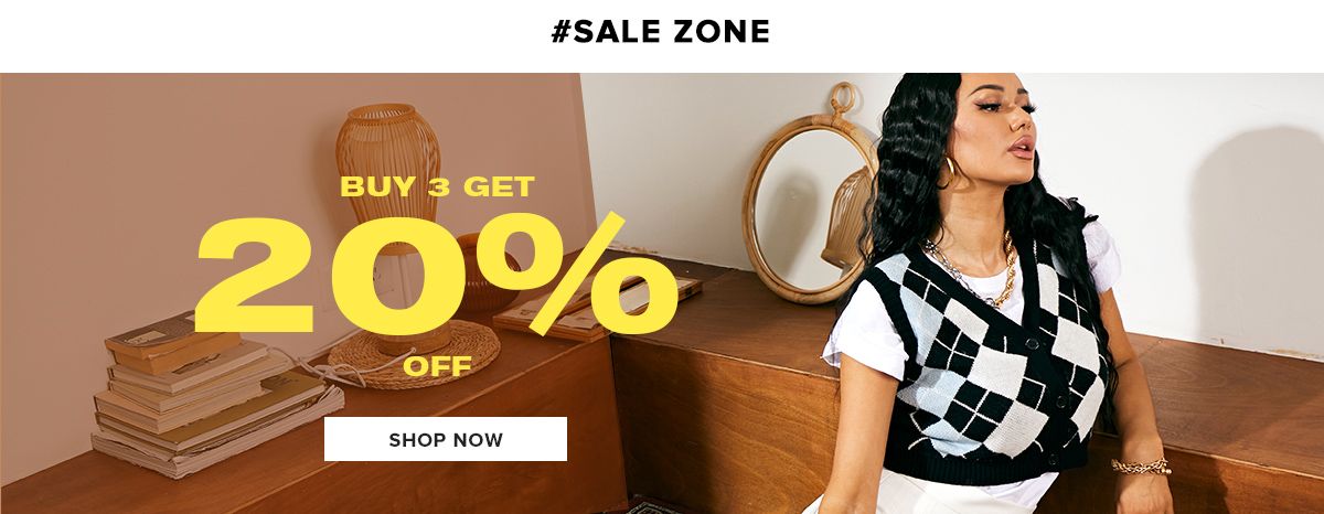zaful.com - Get Flat 20% discount on purchase of 3 Clothing for Women
