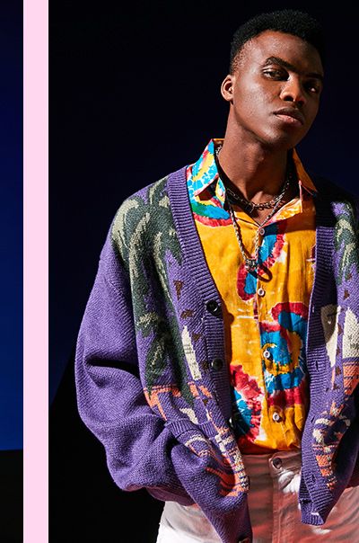 The whirlpool element is an important feature in the psychedelic style. The mysterious whirlpool element combined with the leather element makes you look valiant and cool.